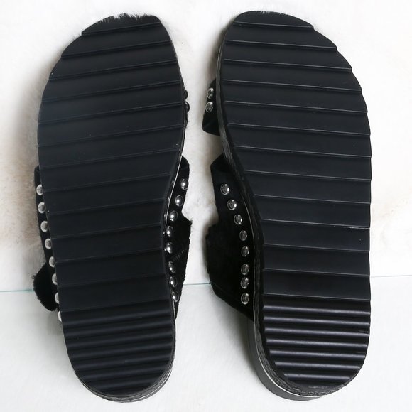 Donald J. Pliner Calf Hair Lug Platform Sandals | Size 8 - Picture 7 of 11